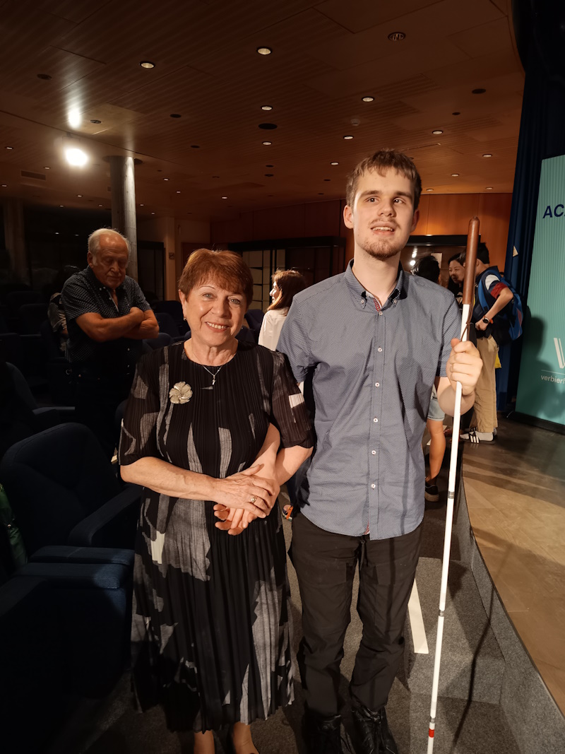 Ethan with Maria Pires in Verbier